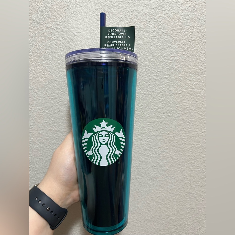 Starbucks 24oz Decorate-Your-Own Refillable Lid Tumbler NWT
